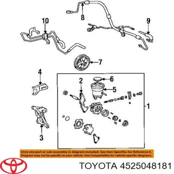 Рульова колонка Toyota 4525048181 ціна, від 380.08 USD