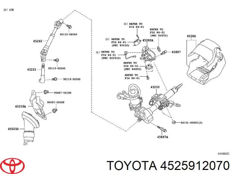 4525912070 Toyota 