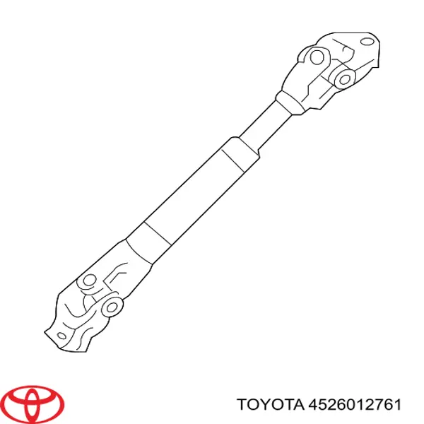Вал рульової колонки, нижній Toyota 4526012760 ціна, від 359.68 USD