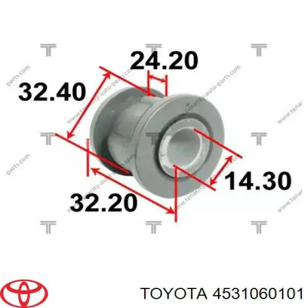 4531060101 Toyota рейка рульова
