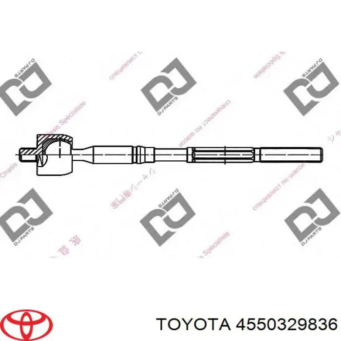 Тяга рульова поперечна Toyota 4550329836 ціна, від 13.19 USD