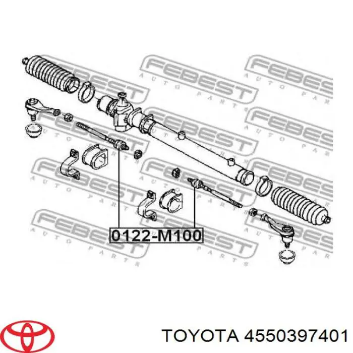 4550397401 Toyota тяга рульова