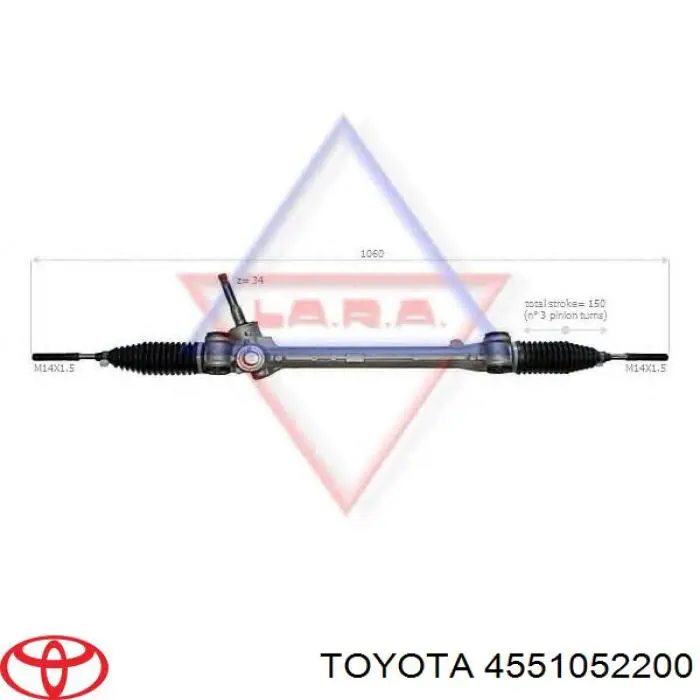 Купити 4551052200 Toyota Рульова рейка