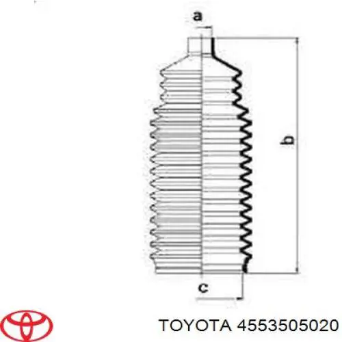 Купити 4553505020 Toyota Пильник тяги