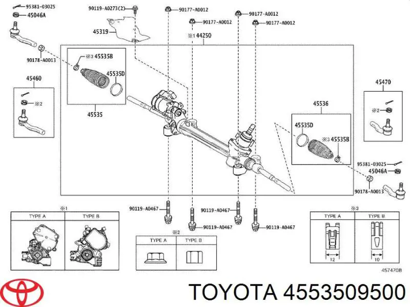 Купити 4553509500 Toyota 