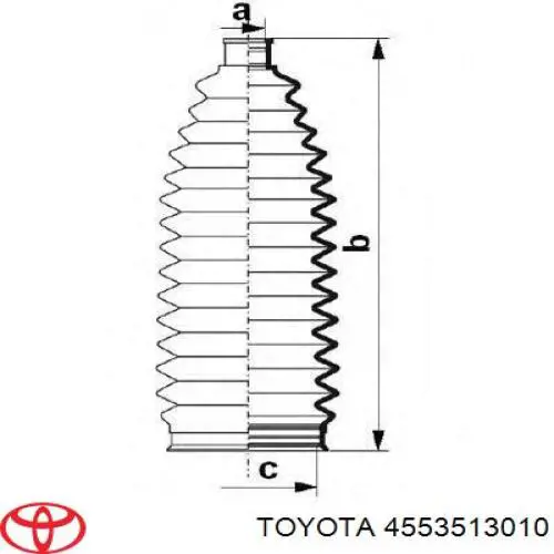 Купити 4553513010 Toyota Пильник тяги