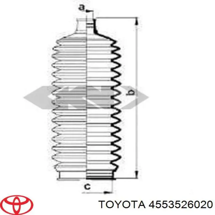 Пильник рульової тяги Toyota 4553526020 ціна, від 7.74 USD
