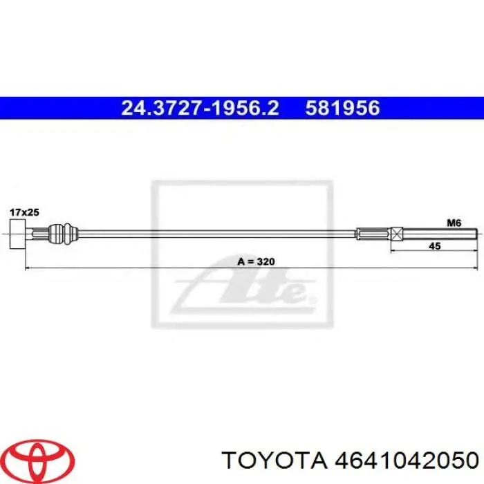 Купити 1987482460 Bosch Трос ручного гальма передній
