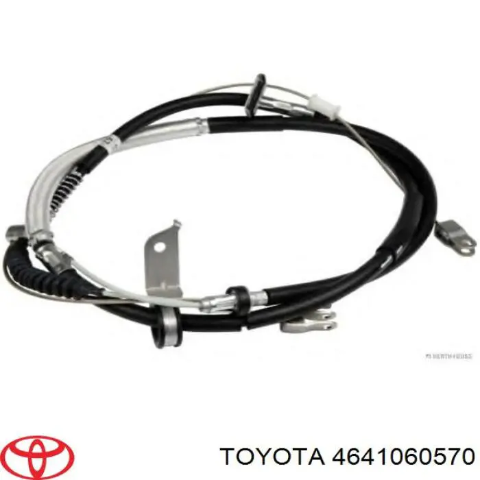 4641060570 Toyota Трос ручного гальма задній, правий/лівий
