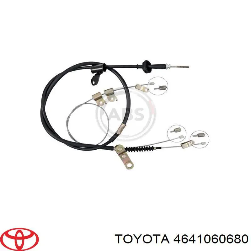 Трос ручного гальма задній, правий/лівий Toyota 4641060680 ціна, від 30.32 USD