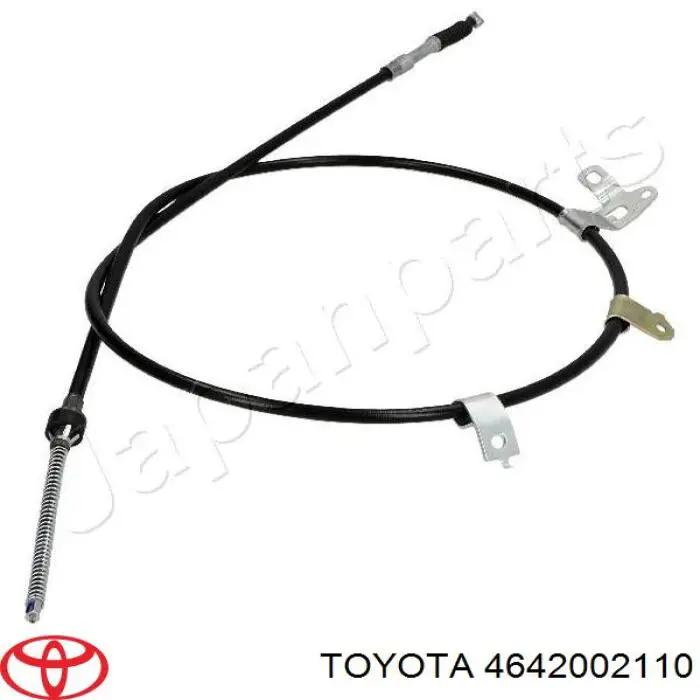 Трос стоянкового гальма задній правий Toyota 4642002111 ціна, від 21.39 USD