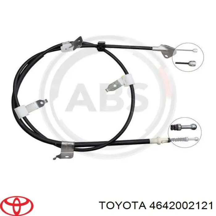Купити 4642002121 Toyota Трос ручного гальма задній, правий