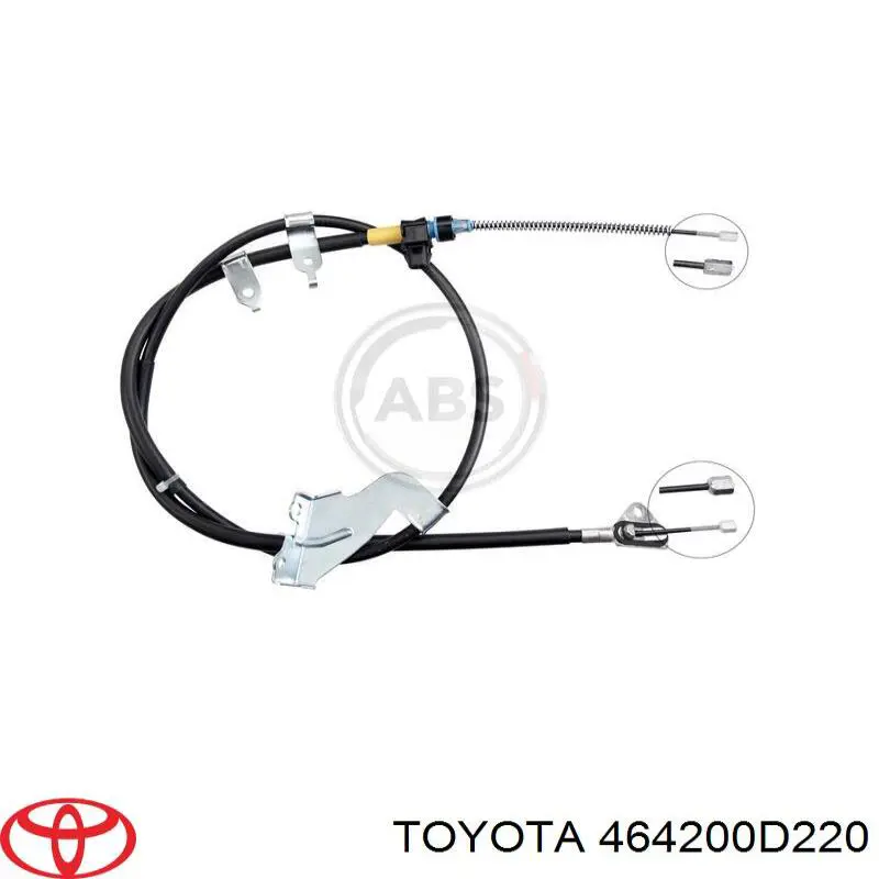 Трос стоянкового гальма задній правий Toyota 464200D220 ціна, від 21.24 USD