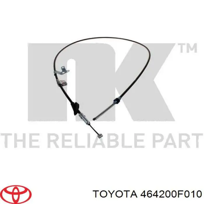 Купити 464200F010 Toyota Трос ручного гальма задній, правий
