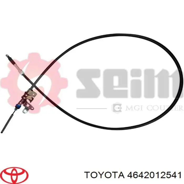 Трос ручного гальма задній, правий 4642012541 Toyota