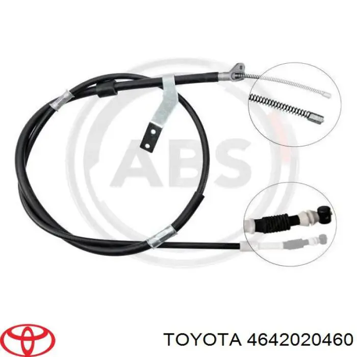 Трос ручного гальма задній, правий NK 9045176 ціна, від 27.08 USD