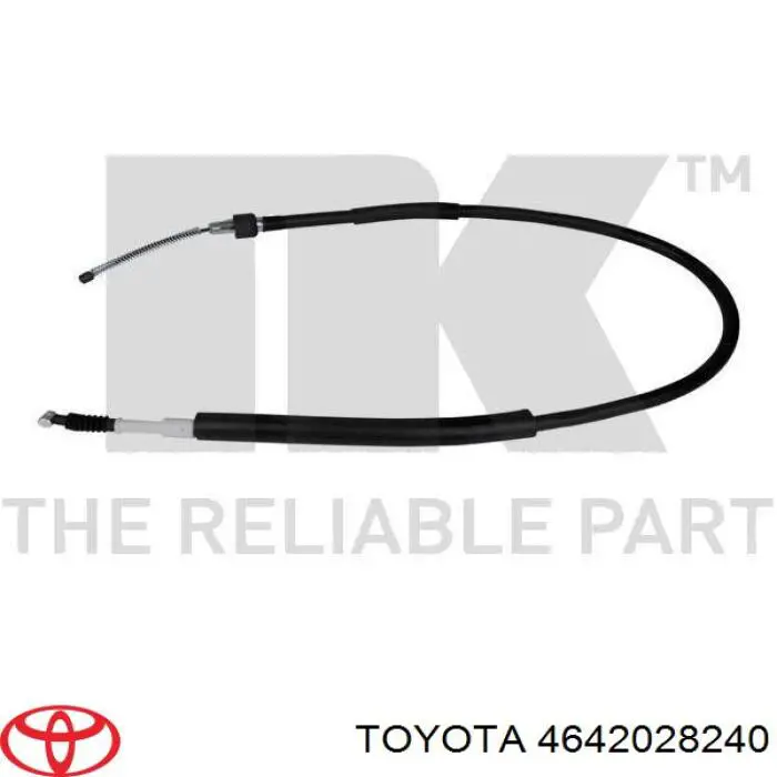 Купити 4642028240 Toyota Трос ручного гальма задній, правий