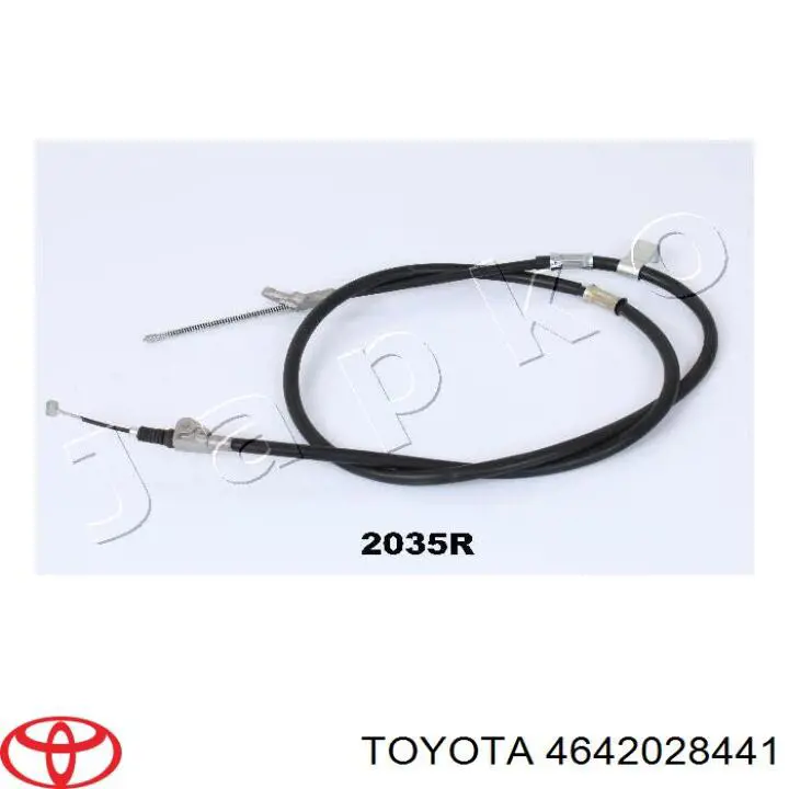 Трос ручного гальма задній, правий Toyota 4642028441 ціна, від 25.13 USD