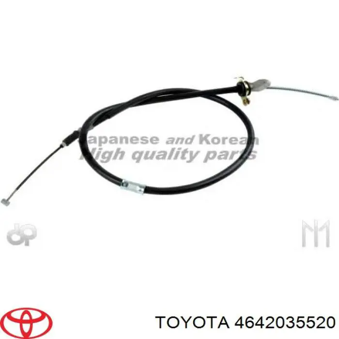 4642035520 Toyota трос ручного гальма задній, правий/лівий