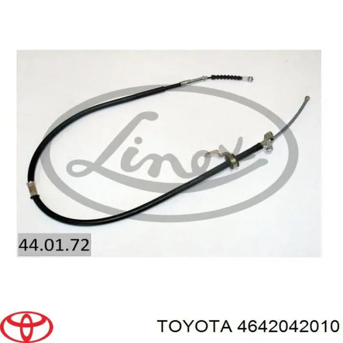 Трос ручного гальма задній, правий Toyota 4642042010 ціна, від 25.12 USD