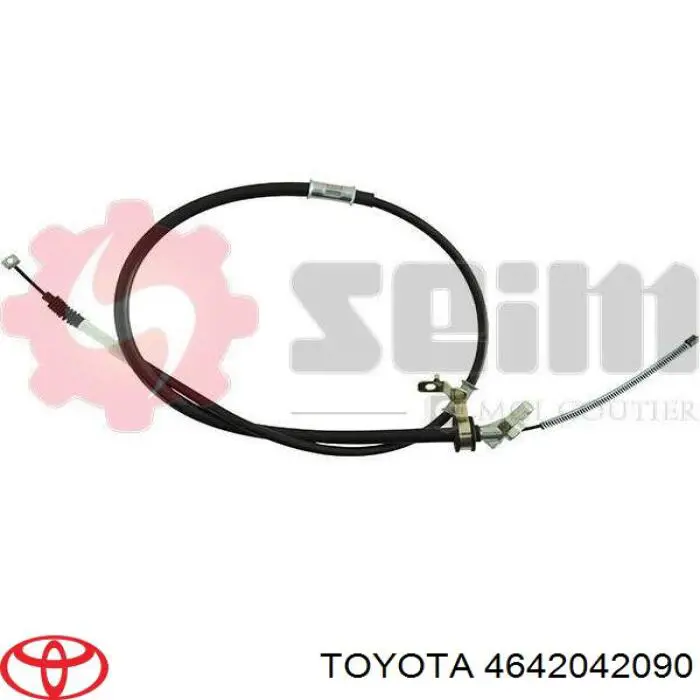 Трос ручного гальма задній, правий 4642042090 Toyota