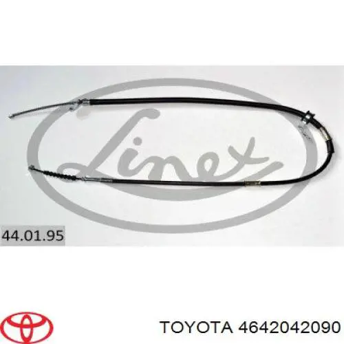 Купити 4642042090 Toyota Трос ручного гальма задній, правий