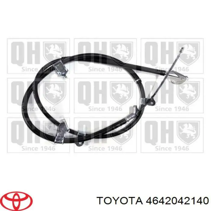 Трос стоянкового гальма задній правий Toyota 4642042140 ціна, від 26.29 USD