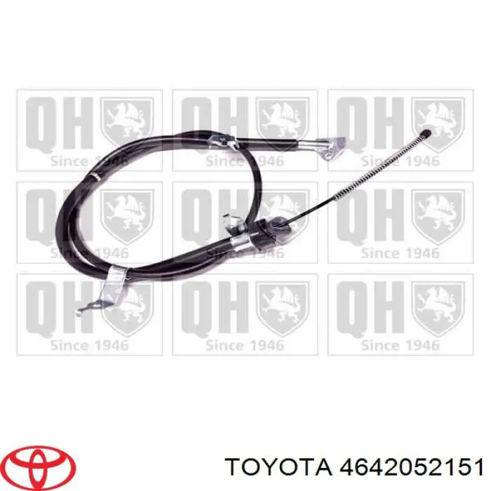 Купити 4642052151 Toyota Трос ручного гальма задній, правий