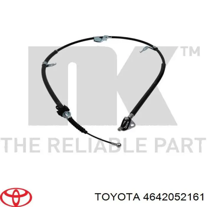 Трос ручного гальма задній, правий Toyota Yaris (Тойота Яріс)
