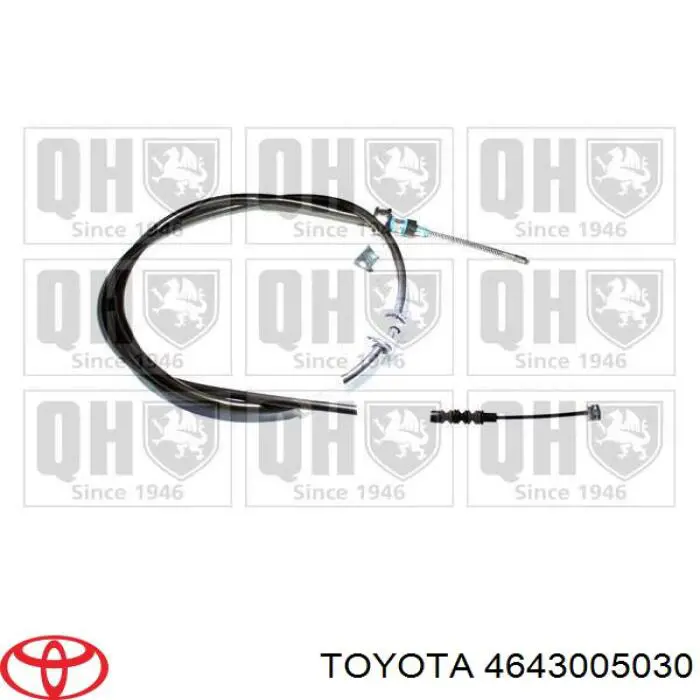 Трос ручника задній лівий Toyota 4643005030