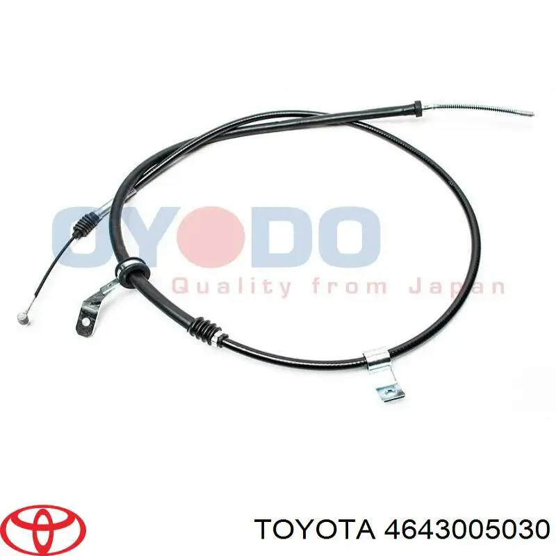 Купити 4643005030 Toyota Трос ручного гальма задній, лівий