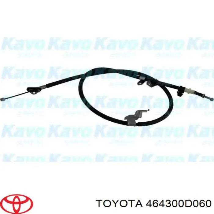Трос стоянкового гальма задній лівий Toyota 464300D060 ціна, від 29.07 USD