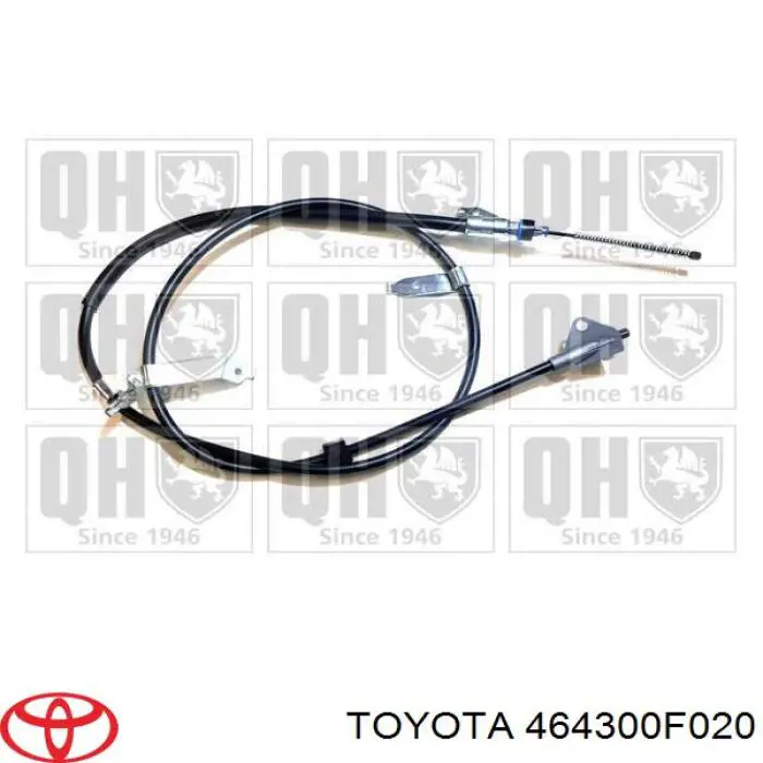 Купити 464300F020 Toyota Трос ручного гальма задній, лівий