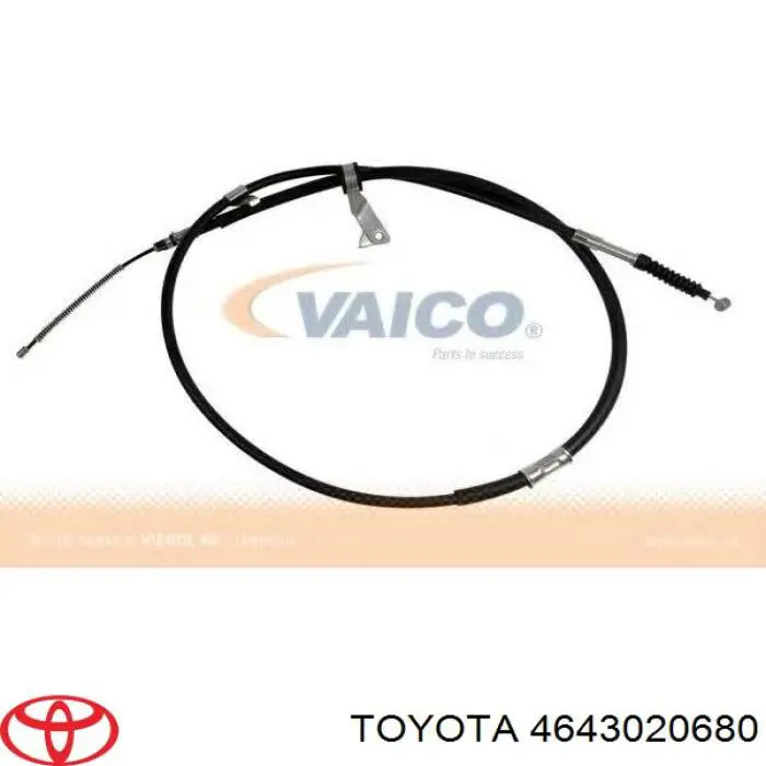 Трос стоянкового гальма задній лівий Toyota 4643020680 ціна, від 16.90 USD