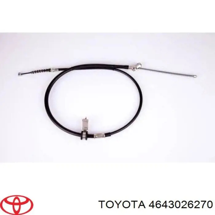 Трос ручного гальма задній, лівий 4643026270 Toyota