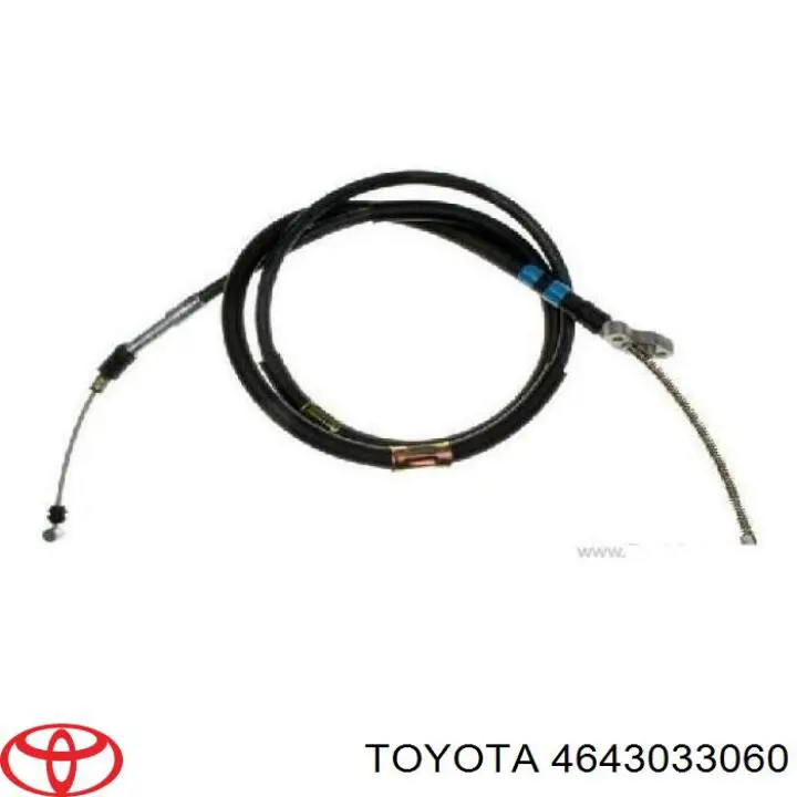 Трос стоянкового гальма задній лівий Toyota 4643033060 ціна, від 17.62 USD