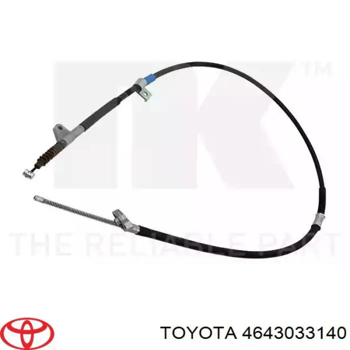 4643033140 Toyota Трос ручника задній лівий
