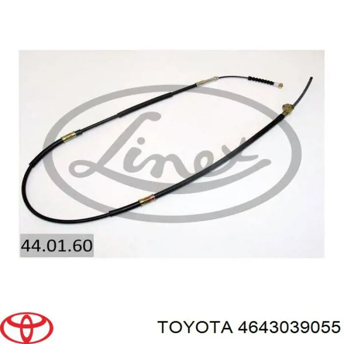 4643039055 Toyota Трос ручника задній лівий