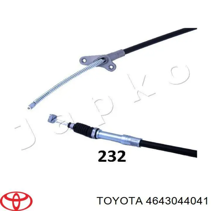 Купити 4643044041 Toyota Трос ручного гальма задній, лівий