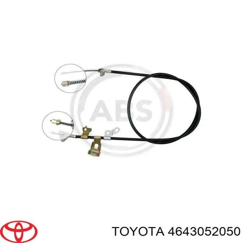 Купити 4643052050 Toyota Трос ручного гальма задній, лівий
