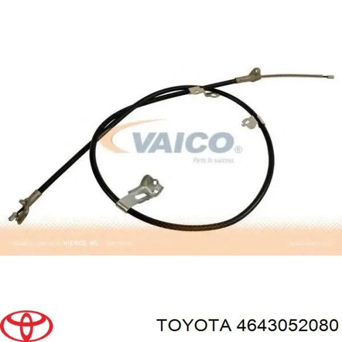 Трос стоянкового гальма задній лівий Toyota 4643052080 ціна, від 27.87 USD