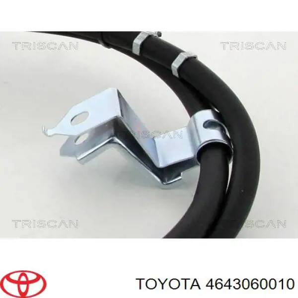 4643060010 Toyota трос ручного гальма задній, лівий