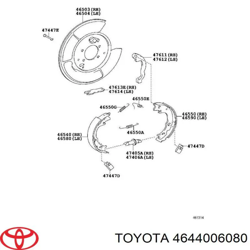  Toyota 4644006080 ціна, від 9.81 USD