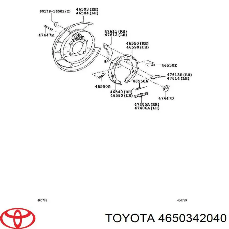 Захист гальмівного диска заднього, правого Toyota RAV4 3 (A3) (Тойота Рав4)