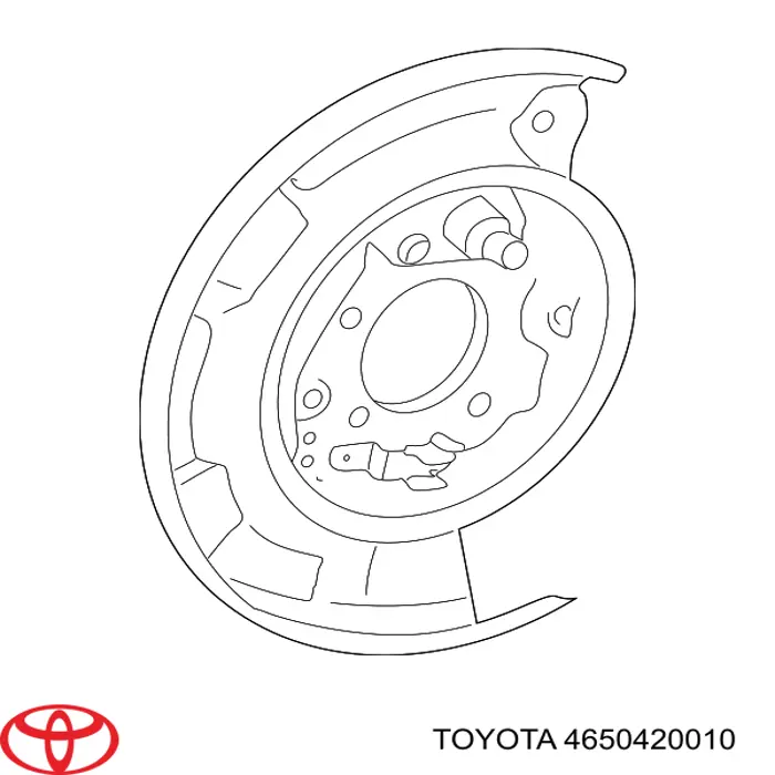 4650420010 Toyota Пристрій гальмівне задніх гальм