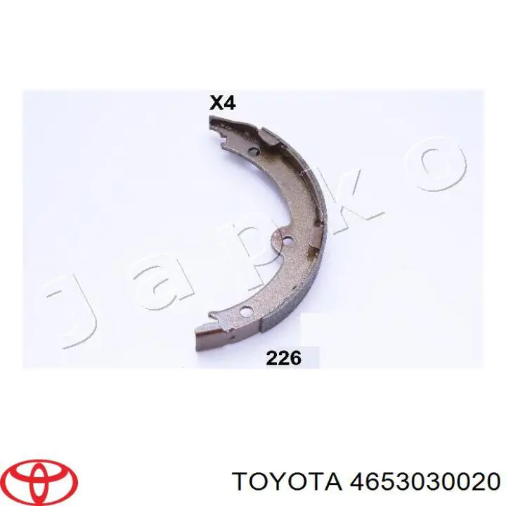 4653030020 Toyota Гальмівні колодки ручника