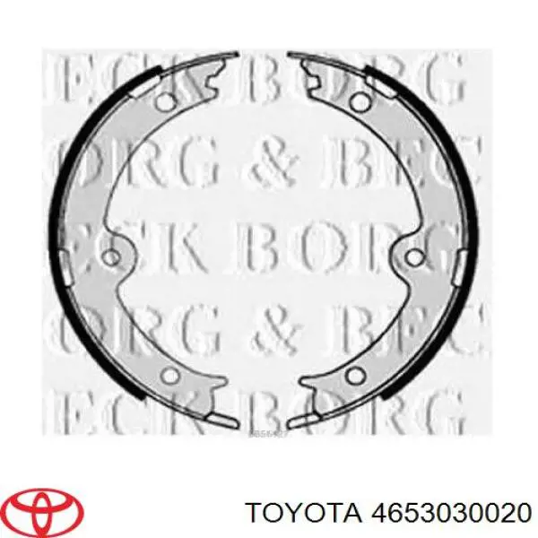 Колодки ручника / стоянкового гальма Toyota 4653030020 ціна, від 16.92 USD