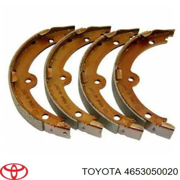 4653050020 Toyota колодки ручника/стоянкового гальма