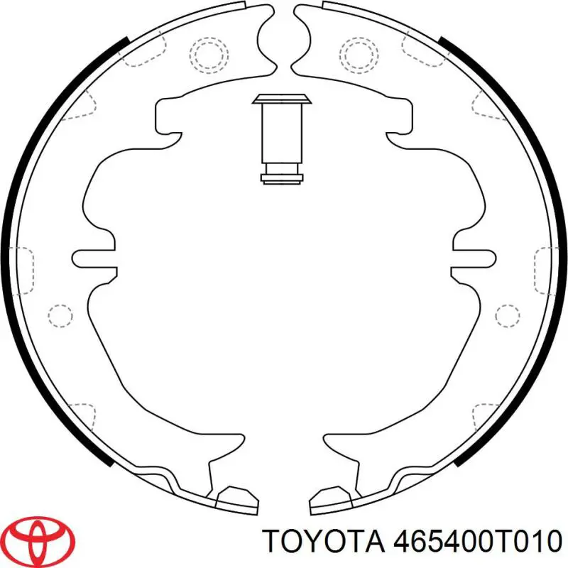 Колодки ручника/стоянкового гальма 465400T010 Toyota