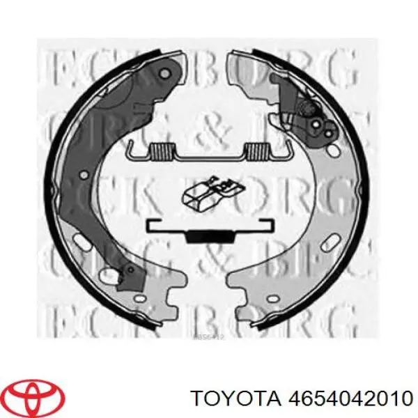 Колодки ручника / стоянкового гальма Toyota 4654042010 ціна, від 14.86 USD